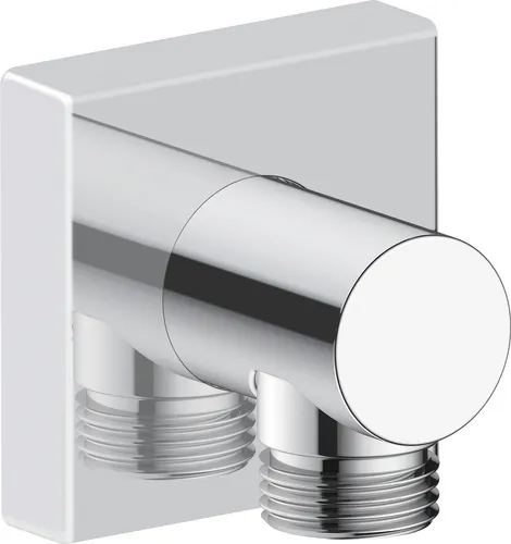 Duravit Wandanschlussbogen UV0630011010, Badarmaturen, chrom - Sanitärinstallation mit Rückflussverhinderer im Schlauchanschluss für zuverlässige Hygiene und Funktionalität.