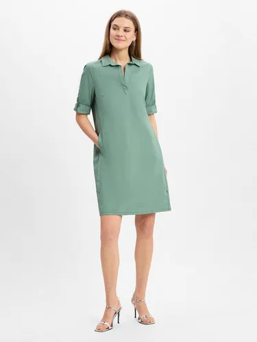 Vera Mont Damen Hemdblusenkleid mit Taschen 38, Salvia Green