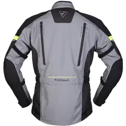 Modeka Striker II Motorrad Textiljacke, schwarz-grau, Größe XS