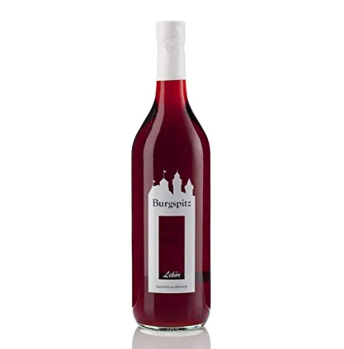 Burgspitz® 1,0 Liter 1 Flasche Kultbrand (Mengenrabatt > siehe Beschreibung) Beerenlikör Beerenliqueur, Nürnberg, Direkt vom Hersteller, Höchste Qualitäts Prinzipien, Likör à 1000 ml 1,0L