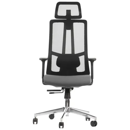 Ergonomischer Drehstuhl AKCENT/M mit verstellbaren Armlehnen und Chromgestell