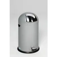 PROREGAL® Mülleimer Abfallsammler 40L mit Fußpedal - Haushaltszubehör: Robuster Abfallsammler mit platzsparendem Design, ideal für Büros und Wohnräume. Effiziente Abfallbewältigung dank praktischer Einwurfklappe und 40L Volumen.