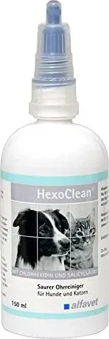 HEXOCLEAN saurer Ohrreiniger f.Hunde und Katzen 150 ml