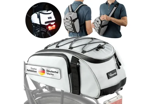 Valkental Gepäckträgertasche Trunk Bag, Vollreflektierend