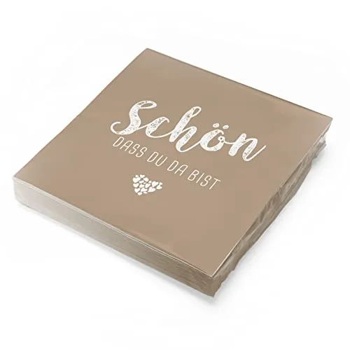 Papierservietten Braun von itenga