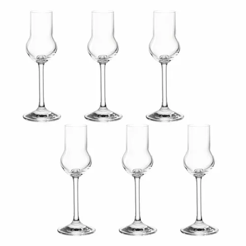 Montana Pure Obstlerglas 6er Set - Schnapsgläser für Obstler und Grappa, spülmaschinenfest und modernes Design, perfekt für gesellige Abende.