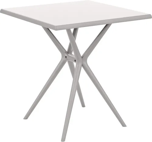 Primaster Gartentisch Faro eckig 70 x 70 cm – Ideal für den Außenbereich - Esstisch aus robustem Material, wetterfest und perfekt für gesellige Abende im Garten oder auf der Terrasse.
