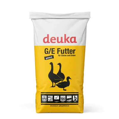 Deuka Gänse und Enten Futter Korn 25kg - Reifefutter für Gänse und Enten, hochwertiges Mastfutter für gesundes Wachstum und optimale Futterverwertung.