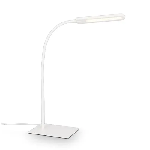 BRILONER Leuchten - LED Tischleuchte mit Touchfunktion - Tischlampe mit Dimmfunktion und Farbtemperatursteuerung, ideal für Home Office oder als Leselampe, energiesparend mit 6,5 Watt und 600 Lumen.
