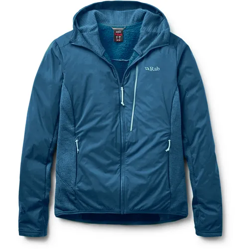 Rab Damen Ascendor Summit Hoodie Jacke (Größe M, blau)