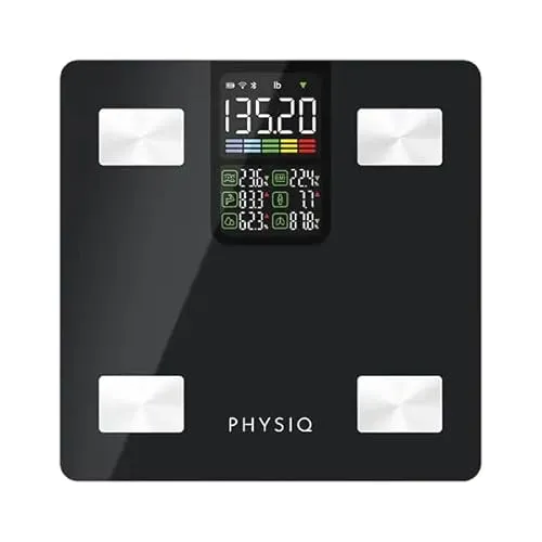PHYSIQ Personenwaage Digital Körperwaage Waage Personen | Weight Scale Digitale Personenwaagen mit Körperfettanalyse | Körperfettmessgerät Personenwage Analysewaage