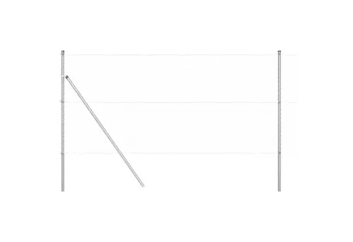 vidaXL Zaunpfosten 7 Stück Ø32 mm 200 cm - Robuste Zaunpfosten aus verzinktem Stahl, wetterbeständig und ideal für hohe Zäune. Das Set bietet sofortige Montage und langlebigen Halt für deine Gartenprojekte.