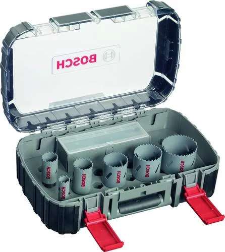 Bosch Accessories 2608580886 Lochsägen-Set 6-teilig - Lochsägen-Set für Holz, Metall und Kunststoff, mit Bi-Metall-HSS für hohe Wärmebeständigkeit und glatte Schnitte.