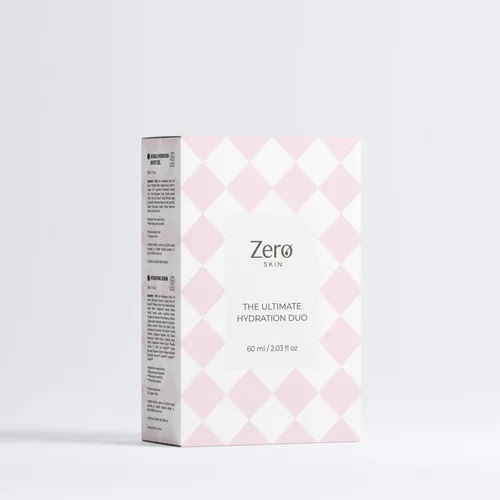 Zero Skin Hautpflege-Set The Ultimate Hydration Duo Box - 60 ml - Effektives Feuchtigkeitspflege-Set für trockene Haut. Mit leicht einziehendem Gel und Serum für intensive Hydration. Ideal für Gesicht und Hals, perfekt für die tägliche Anwendung.