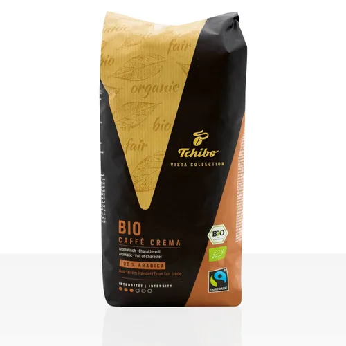 Vista Kaffeebohnen Extenso Café Crème 1 kg - Kaffee aus 100% biologisch angebautem peruanischem Arabica, Fair Trade zertifiziert, für vollmundigen Genuss. Ideal für Kaffeeliebhaber!