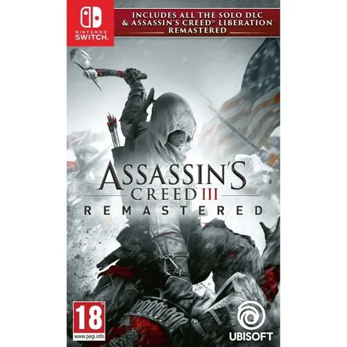 Ubisoft Assassin's Creed III Remastered für Nintendo Switch - Action-Spiel für Nintendo Switch mit Multiplayer-Modus und packender Geschichte in einer offenen Welt. Erlebe die amerikanische Revolution als Connor, ein Attentäter auf der Suche nach Freiheit.