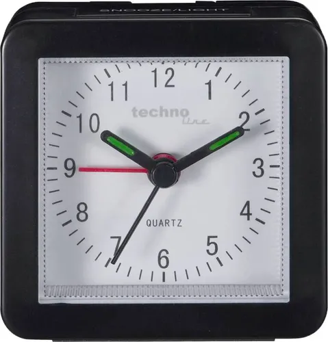 Technoline Quarzwecker Modell SC - Tisch- und Weckuhr mit analoger Anzeige, Nachweckautomatik und praktischer Beleuchtung – ideal für einen stressfreien Start in den Tag.