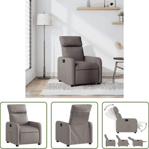 The Living Store Relaxsessel Taupe Stoff