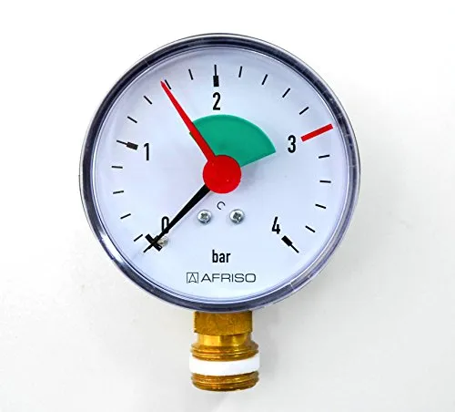 B teurobrecher - Heizungsmanometer 0-4 bar G 3/8