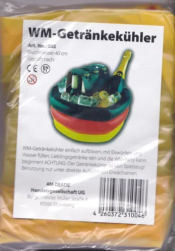Getränkekühler Deutschland aufblasbar ca. 40 cm NEU OVP EM 2024 COOL