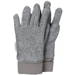 Sterntaler® Fleecehandschuhe Fingerhandschuhe uni (1-St) aus Mircofleece und elastischem Bündchen bunt|silberfarben 6