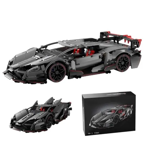 LIKLIKLINK Technik Rennwagen Bausteine für Lambor Huracán GT3 EVO2, 991 Teile Klemmbausteine Sportwagen Modellbausatz, 1:14 MOC Rennenauto Spielzeug Bauset Kompatibel mit Großen Marken