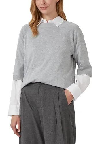 s.Oliver Kurzarm-Strickpullover mit Relaxed Fit