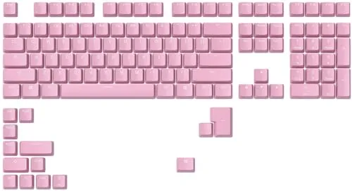 GLORIOUS Gaming 123x ABS Doubleshot Keycaps V2 (US-Layout) - Hochwertige RGB-freundliche Tasten - Hochwertige ABS Doubleshot Keycaps für ein elegantes Tipperlebnis. Die transparente Beschriftung ermöglicht eine atemberaubende RGB-Beleuchtung. Universell kompatibel mit den meisten mechanischen Tastaturen.