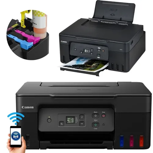 Canon PIXMA G2570 MegaTank - 3in1 Multifunktionsgerät, kostengünstig drucken mit bis zu 6.000 s/w-Seiten und beeindruckenden Farbdrucken bis DIN A4