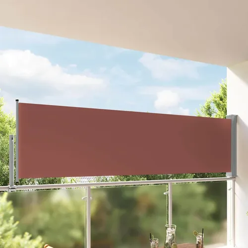 vidaXL Ausziehbare Seitenmarkise - Sichtschutz und Sonnenschutz - Markise & Terrassenüberdachungen, 120 x 300 cm, UV-beständig und wetterresistent, idealer Sicht- und Windschutz für Balkon oder Terrasse.