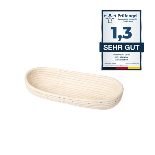 Neustanlo Gärkörbchen Gärkorb Brotkorb Brotkörbchen Oval 37x16 cm 1 kg Brot Korb