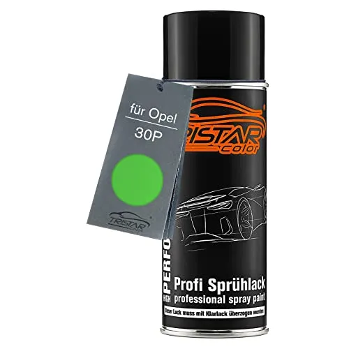 TRISTARcolor Autolack Spraydose für Opel 30P Grasshopper Metallic/Apfelgrün Metallic Basislack Sprühdose 400ml