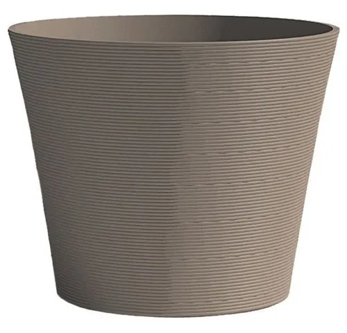 Garden ID Blumentopf Taupe 30 x 27 cm (59150251) - Stylischer Blumentopf in Taupe, ideal für kreative Pflanzenarrangements. Robuste Qualität und modernes Design für jeden Wohnraum.
