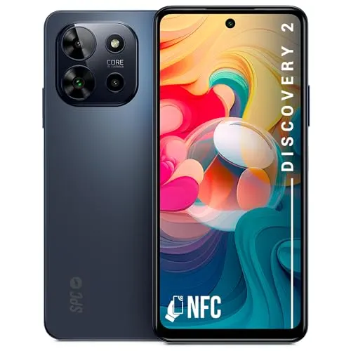 SPC Discovery 2 Smartphone 8GB/256GB 6.6'' Blau - Handy mit 6,6'' Display und 50 MP Kamera, ideal für Streaming und Fotografie. Genießen Sie 5G-Konnektivität und leistungsstarken Prozessor für flüssiges Multitasking.
