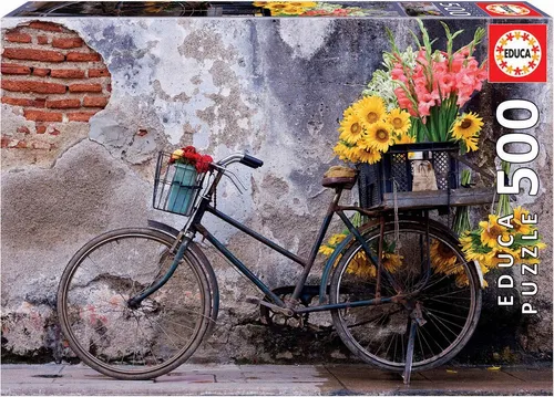 Educa Puzzle. Bicycle with Flowers 500 Teile