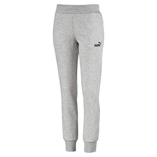 Puma Damen ESS Sweat Pants FL cl Hose, Grau (Light Gray Heather), 40 (Herstellergröße: L)