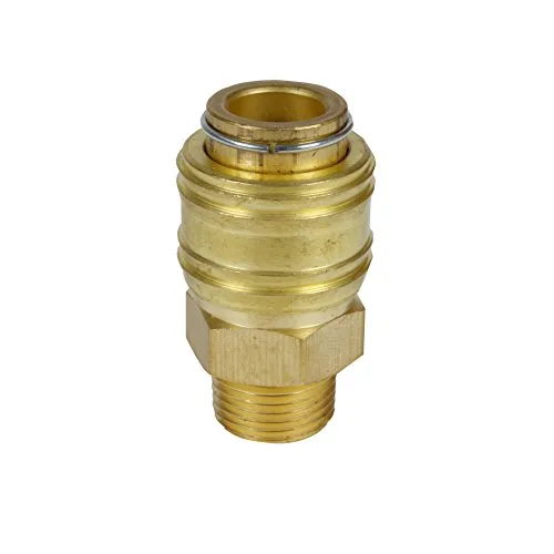 Produktbild Original Einhell Schnellkupplung R 3/8 Zoll AG (Kompressor-Zubehör, Außengewinde, aus robustem Messing, für Druckluftschläuche)