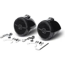 Rockford Fosgate RM1652W-MB Marine-Lautsprecher - Leistungsstarker 16,5 cm Wakeboard-Marine-Lautsprecher mit 360° Drehbarkeit, ideal für den Einsatz auf dem Wasser. Robustes Gehäuse mit UV-Schutz sorgt für Langlebigkeit und klare Klangqualität.