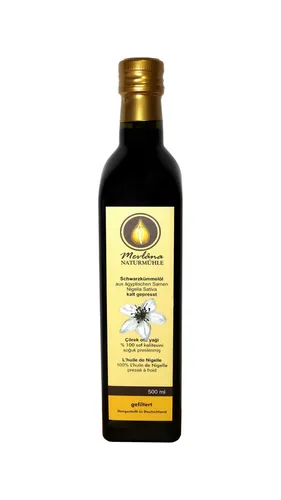 Schwarzkümmelöl, schonend gefiltert, frisch vom Hersteller 1 Liter