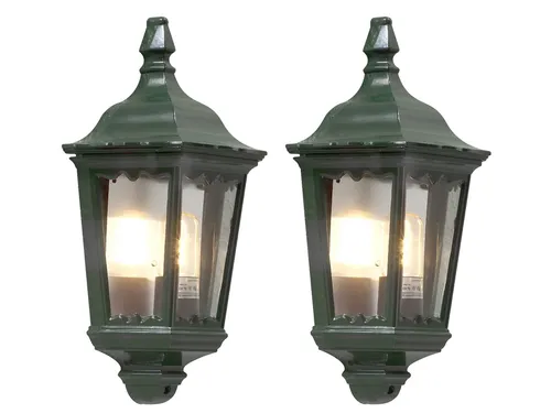 Stk. Aluminium Wandleuchte grün E27 IP44 in grün von Konstsmide