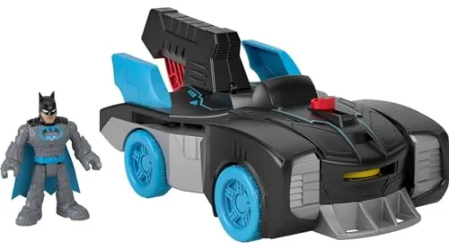 Imaginext DC Super Friends Bat-Tech Batmobil und Batman - Spielfiguren: Interaktives Batmobil mit Flugmodus und leuchtendem Batman, perfekt für aufregende Abenteuer in Gotham City.
