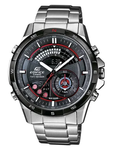 Casio Edifice Armbanduhr ERA-200DB-1AVER - Chronograph mit Super-Illuminator für optimale Sichtbarkeit in Dunkelheit und umfangreichen Funktionen wie Digitalkompass und Thermometer.