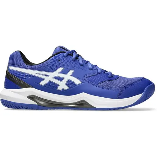 Asics Gel-Dedicate 8 - Allcourt Tennisschuh Blau 45 EU - Sneaker mit sportlichem Design, ideal für Tennis- und Allcourteinsätze, bietet hervorragende Dämpfung und Komfort.