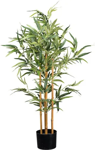 Kunstbaum Bambus Bambus, Creativ green, Höhe 105 cm, mit echten Bambusstäben
