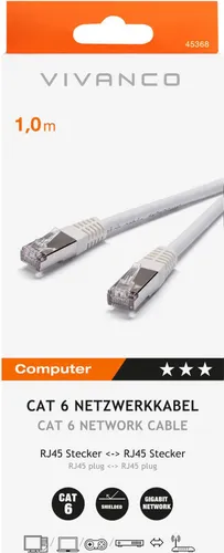 CAT6 Netzwerkkabel, 1m (45368)