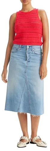 Levi's Damen HR A LINE Decon Skirt Rock, Secret Secret, 26 von Levi's