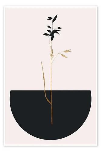 Poster & Bildende Kunst Beige von Posterlounge