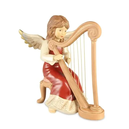 Goebel Engelfigur Sanfte Melodie Bordeaux - Wunderschön gestaltete Engelfigur für die festliche Jahreszeit. Ideal als Geschenk und kommt in einer eleganten Geschenkverpackung.