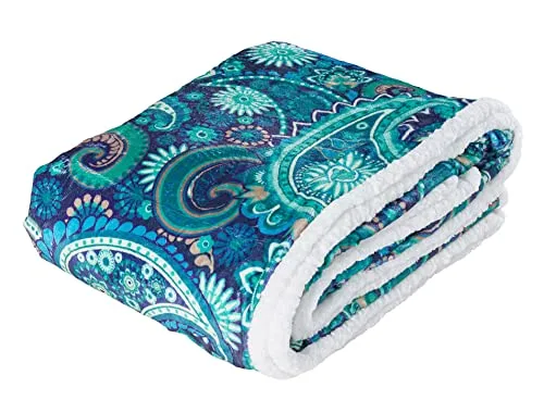 HOME DREAM Paisley Kuscheldecke 150x200 cm (Grün) in grün von HOME DREAM