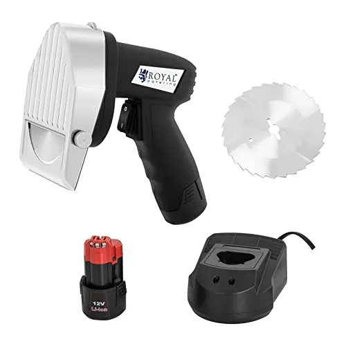 Royal Catering Elektromesser Dönermesser elektrisch 80 W - Küchenmesser für schnelles und präzises Schneiden, kabellos und mit leistungsstarken 80 W für müheloses Arbeiten in der Gastronomie.